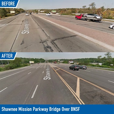 Shawnee Mission Parkway Bridge over BNSF