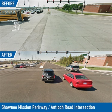 Shawnee Mission Parkway / Antioch Road Intersection